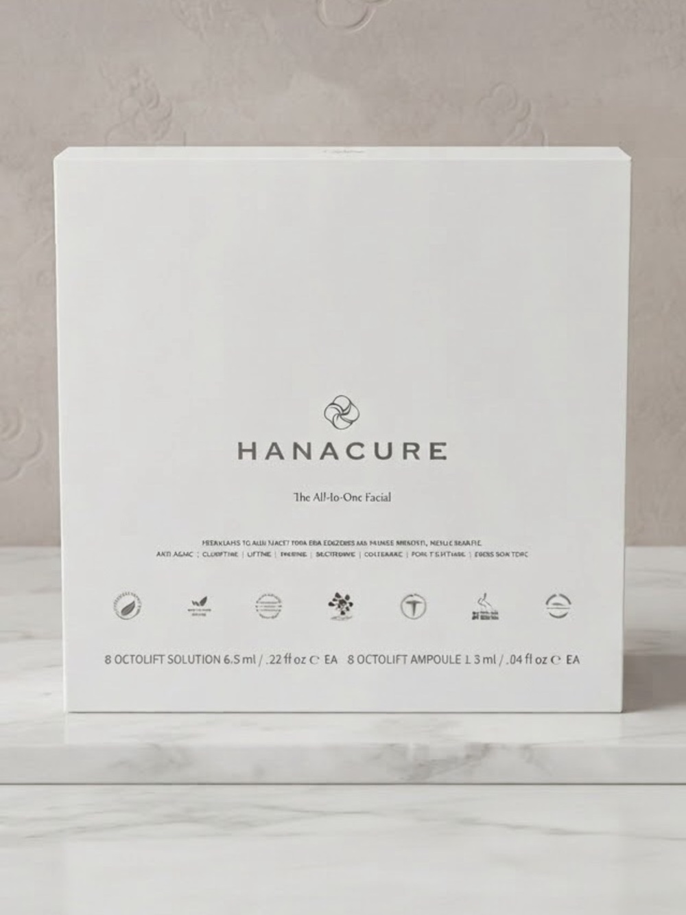 Hanacure The All-In-One Facial Set - 8 Complete Applications Brand New